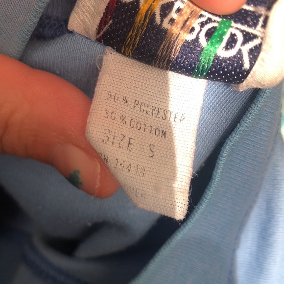 Small OAKBROOK Sport light Blue VINTAGE tee (AS IS due to piling) - Picture 7 of 7
